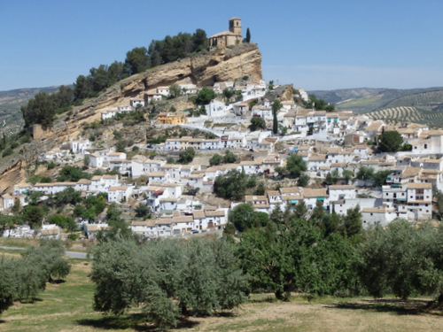 An overview of Montefrío as we are departing.